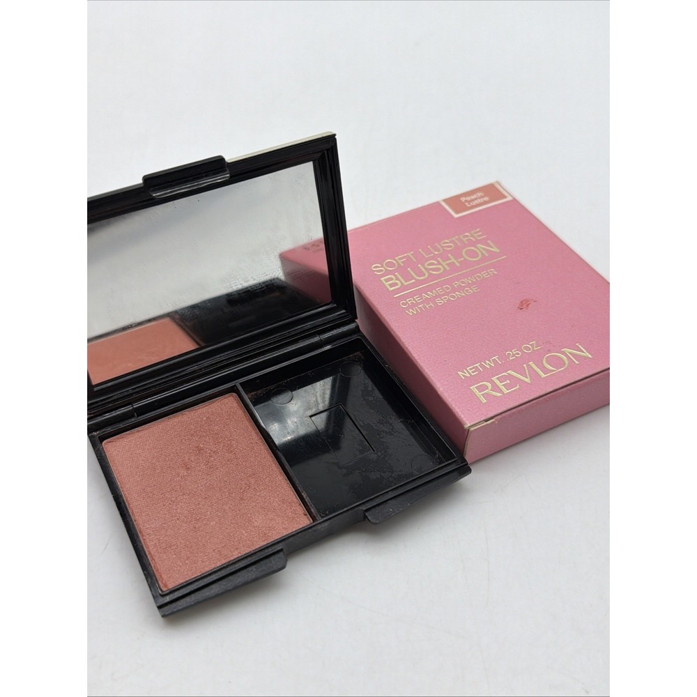 vintage Revlon soft Lustre blush on creamed powder peach Lustre Discontinued